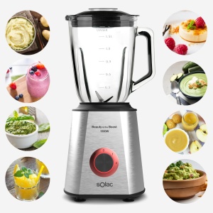 Blender Solac BV5728, 1500W, 1.5L, 6 cutite din otel inoxidabil - Img 7