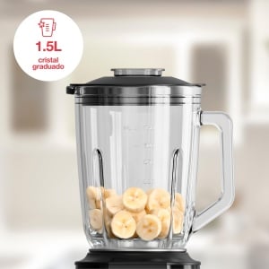 Blender Solac Standmixer 1500 W, 1.5 L, 4 cutite din otel inoxidabil - Img 5