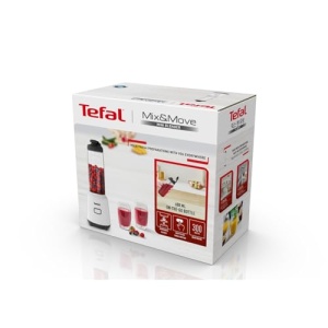 Blender Tefal Mix Move BL1501 300W Sticla To-Go 06L Design Compact AlbNegru - Img 9