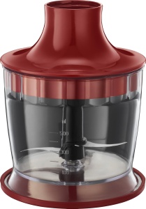 Blenderul de mana Russell Hobbs [3 in 1: blender de mana/tocator, blender si atasament pentru tel] Desire Red (accesoriu fara BPA si care poate fi spalat in masina de spalat vase, pentru smoothie-uri, sosuri de supa, iaurt pentru bebelusi) 24700-56 - Img 7