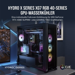 Bloc de racire GPU Corsair Hydro X Series XG7 RGB 4080, cu backplate, negru - Img 2
