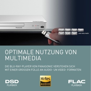Blu-ray Player Panasonic DMP-BD84EG-S Full HD Audio High-Res USB Design Compact Argintiu - Img 5