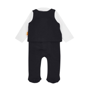 Body pentru bebelusi Steiff, model navy, lungime 62, usor de spalat, confortabil - Img 2