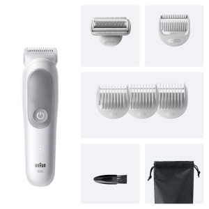 Bodygroomer Braun Series 5 BG5555, Trimmer pentru barbati, 100 waterproof, gri - Img 7