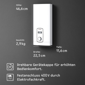 Boiler electric STIEBEL ELTRON DHB-E 182124 LCD, 3i tehnologie, display LC - Img 4