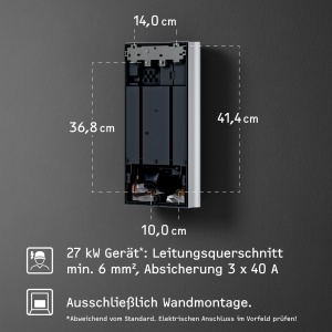 Boiler Instantaneu Stiebel Eltron DEL 27 Plus, 27 kW, Display LCD, Mod ECO - Img 6