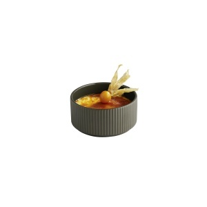 Bol APS 19069 THE GRID, Porcelan, 12,5 cm, 350 ml, Culoare mud (braun), 6 buc - Img 3