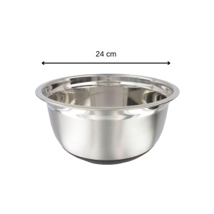 Bol de amestecare Zenker 29607, inox, rutschfester, 24 cm - Img 3