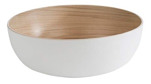 Bol din melamina APS Frida, 30 cm, alb, design lemn, 4.7 litri - Img 2
