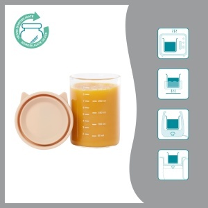 Boluri pentru bebelusi Babymoov ISY, 6x250ml, din sticla borosilicata - Img 3