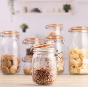 Borcan de Conservare Kilner, 1 L, Cu Capac, Aerisit, Ideal pentru Condimente si Legume - Img 4