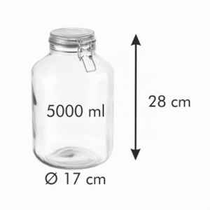 Borcan de conservare Tescoma DELLA CASA 5000ml cu inchidere ermetica din inox - Img 4