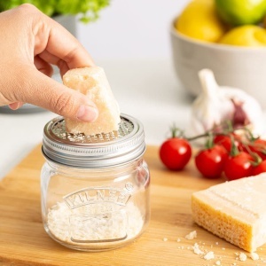 Borcan de depozitare Kilner cu razatoare integrata, 250 ml, inox 1810 - Img 2