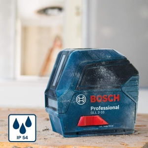 Bosch Professional Line Laser GLL 2-10 (laser rosu, raza de lucru: pana la 10 m, 3x baterie AA, geanta) - Img 2