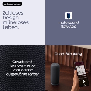 Boxa Bluetooth Motorola Moto Sound Flow, autonomie 11.5 ore, carbon - Img 6