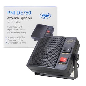 Boxa Externa PNI DE750 pentru Radio CB, 8 Ohm, 4W, Negru - Img 2