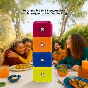 Boxa portabila KODAK SOUNDBRIX, wireless, 5W, 3 ore autonomie, gri - Img 6