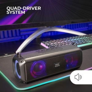 Boxa portabila Mars Gaming MSB-XT 2in1 Soundbar RGB Bluetooth 53 Negru - Img 2