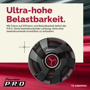 Boxe auto Pioneer TS-M801PRO, 20.3 cm, 700 W, negru - Img 3