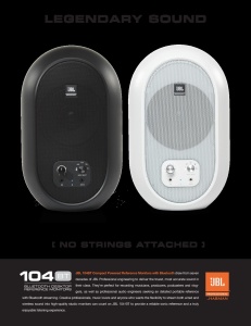 Boxe JBL 104-BTW Desktop Active cu Bluetooth Alb Compacte - Img 5