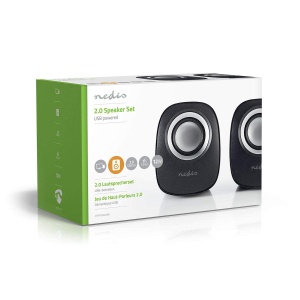 Boxe PC NEDIS 2.0, 12W, USB, NegruSilver - Img 8