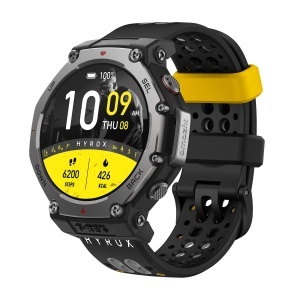 Bratara sport din silicon Amazfit HYROX, compatibila cu modele Balance 2, Bip 6, GTR 4, galbena - Img 3