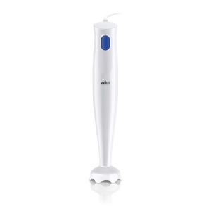 Braun Blender de mana MQ10.000P MultiQuick 1 - Blender de mana extra usor cu sistem EasyTwist, 450 wati, alb