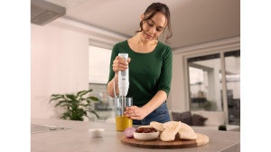 Braun Blender de mana MultiQuick 5 MQ 50236 M, 1000W, 21 de niveluri de viteza + Turbo, picior blender din otel inoxidabil, sistem Easy Click, SplashControl, incl. tocator de 500 ml, tel, ceasca de 600 ml, alb - Img 2