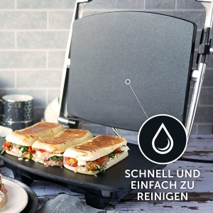 Breville Presa pentru sandvisuri/panini si aparat de prajit prajit | 4 felii | Otel inoxidabil [VST026X] - Img 5