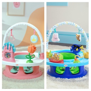 Bright Starts Disney Baby SuperSeat 3-in-1 Albastru Scaun Activitati si Masa pentru Copii 6 Luni - 3 Ani - Img 9