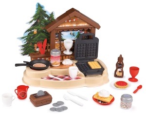 Bucatarie de jucarie Smoby Gourmand Chalet Huttentzauber cu accesorii, 35.5 x 28.6 x 28.5 cm