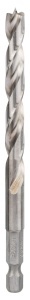 Burghiu pentru lemn PRO Wood HSS Brad Point 8mm x 117mm HEX