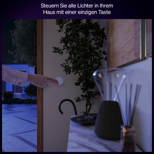 Buton inteligent Philips Hue, control lumini, dimmer wireless, alb - Img 4