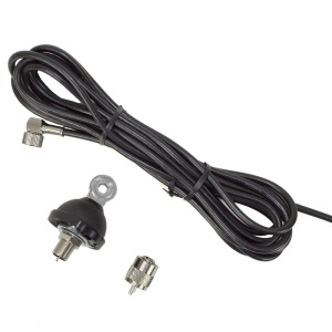 Cablu antena CB PNI FC27 4 m, cu conector PL259 si suport montaj