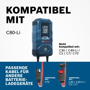 Cablu de incarcare auto Bosch 0189999280, 52 cm, cu siguranta de 40 A - Img 5