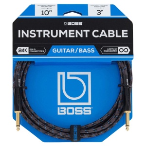 Cablu Instrument BOSS BIC-10, 6.3 mm, 3 metri, calitate studio - Img 3