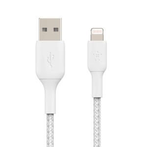 Cablu Lightning Belkin 2m, Alb, MFi-certificat, pentru iPhone, iPad, AirPods - Img 2
