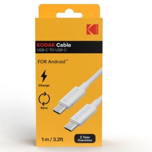 Cablu USB-C la USB Kodak 30425972, Alb, Multicolor, 1 m - Img 2
