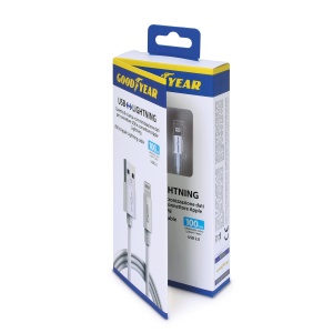 Cablu USB Lightning Goodyear 100cm pentru iPhone 14-13-12-11, viteza mare de transfer - Img 3