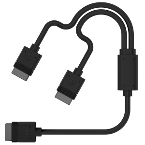 Cablu Y Corsair iCUE LINK 600mm, Negru, 5mm Diametru - Img 3