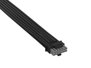 Cabluri de alimentare Corsair Elite Premium PCIe 12V-2x6 la 2x 8-Pin, Paracord, NegruAlb - Img 3