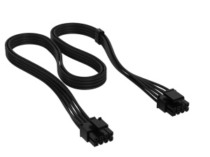 Cabluri de alimentare CORSAIR Elite Premium Typ 4, 8-pol, negru, cu umplutura Paracord