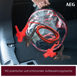 Cabluri de pornire AEG SP 35 Alu-Tec pentru 12V si 24V, 2 x 3,5 m, cu carcasa - Img 6