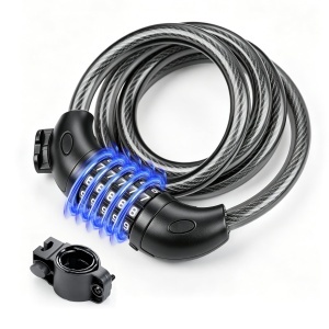 Cabluri de siguranta GRIFEMA GAK1203-12, 120 cm, 5-cifre combinatii, negru