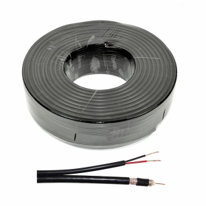 Cabluri video PNI CCTV-B 100m, coaxial si alimentare, negru