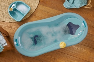Cada pentru bebelusi Rotho Babydesign TOP Xtra, Lagoon, ergonomica, multifunctionala - Img 4