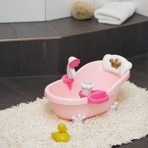 Cada pentru papusi Theo Klein 1665 Baby Coralie cu lumini si sunete, 42 cm - Img 5