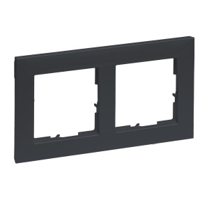 Cadru 2-fach Legrand SEANO, Thermoplast, Halogenfrei, Anthrazit