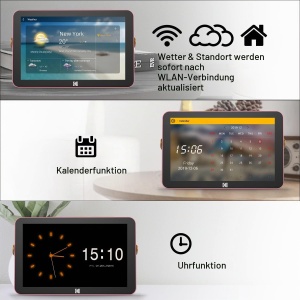 Cadru foto digital Kodak RWF-108, 10 inch, WiFi 6, 32 GB, roz - Img 8