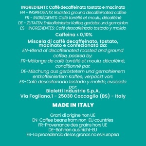 Cafea Macinata Bialetti Perfetto Moka Deka, 250g, Aroma de Cereale, Fara Cofeina - Img 5